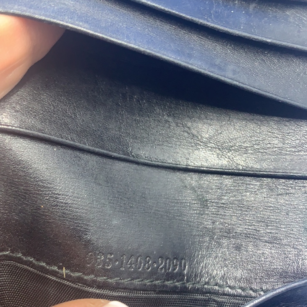 GUCCI black leather wallet Sheri web‎ San Motoyama Vintage - Picture 8 of 9